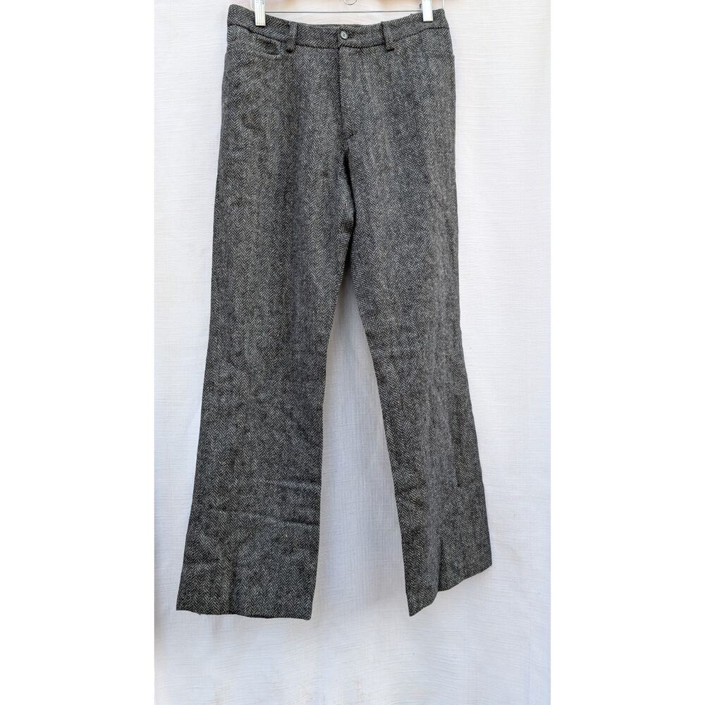 Aeropostale Womens Vintage Herringbone Pattern High Rise Wool Bootcut Pants Sz 8